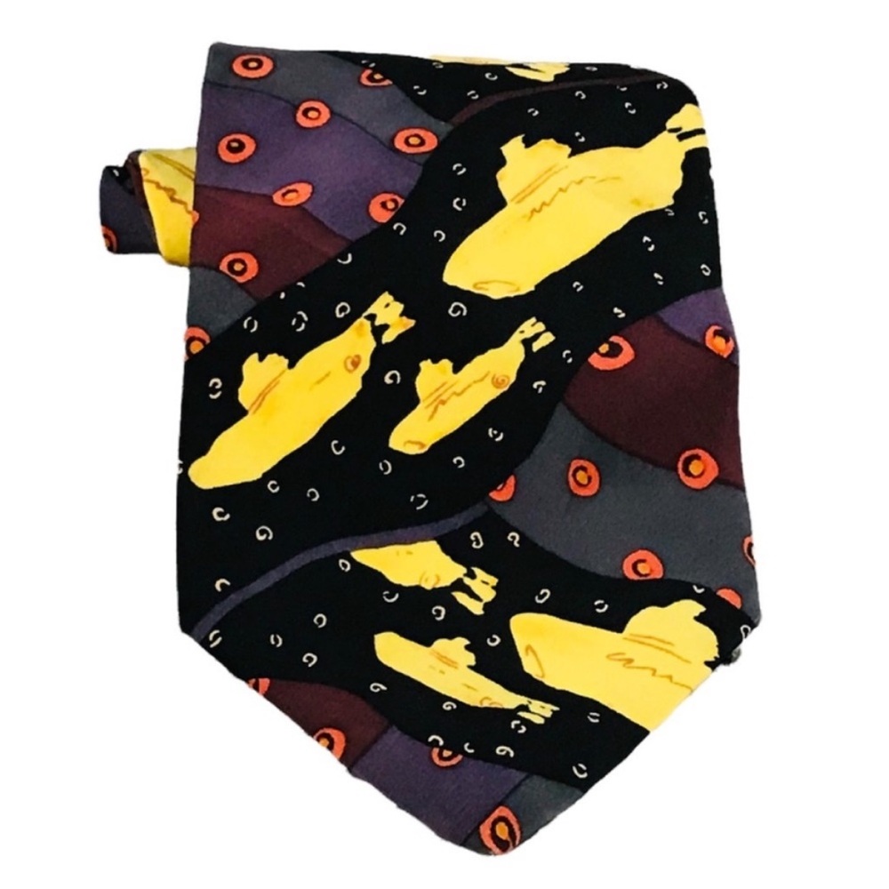Classic Rock Band The Beatles Yellow Submarine Necktie